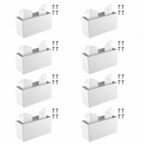 20 kits pé 50 mini cantoneira com 08 unidades - kitpe