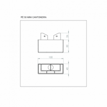 20 kits pé 50 mini cantoneira com 08 unidades - kitpe