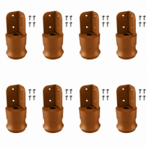 18 kits pé 60 redondo regulável com 08 unidades - kitpe