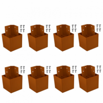 10 kits pé 70 quadrado cantoneira com 08 unidades - kitpe