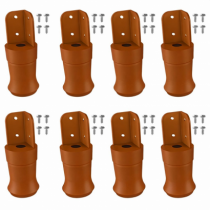 15 kits pé 95 redondo regulável com 08 unidades - kitpe